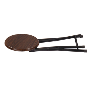 MDF Board and PVC Surface Steel Tube Round Step Folding <strong>Stool</strong> <strong>for</strong> <strong>Bedroom</strong> School Entry or Apartment Use - Product Image 2