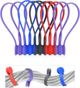 ที่เก็บสายเคเบิลแบบนุ่ม ซิลิโคนแม่เหล็กแบบใช้ซ้ำได้ - Product Image 6