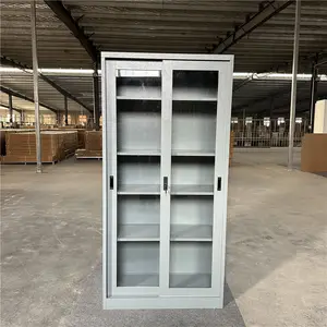Modern lockers with sliding doors for file storage office storage file cabinets