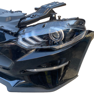 Pare-chocs d'origine de haute qualité pour <span class=keywords><strong>Ford</strong></span> <span class=keywords><strong>Mustang</strong></span> 5.0, ensemble de pare-chocs avant noir avec calandre et feux antibrouillard, kit carrosserie 2018-2022. - Product Image 4