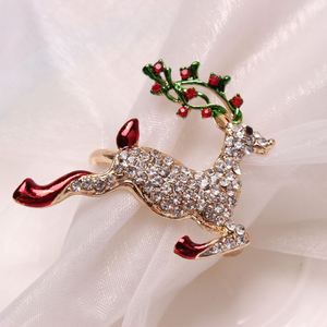 Anillos para Servilletas Navideños, Decoración para el Hogar, Hotel, Fiestas, Anillos para Servilletas de Tela, Decoración para la Mesa de Comedor - Product Image 6