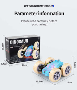 Jouet de voiture <span class=keywords><strong>RC</strong></span> 2.4GHz à 360 °-Véhicule télécommandé rechargeable avec lumières LED colorées, Drift <span class=keywords><strong>Racer</strong></span> tout-terrain pour enfants - Product Image 5