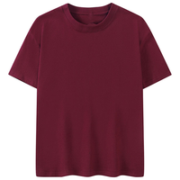 Kaos Katun Tebal Berkualitas Tinggi Langsung dari Pabrik, Model Longgar, Bahan Bernapas, Multi Warna, Kasual, Streetwear