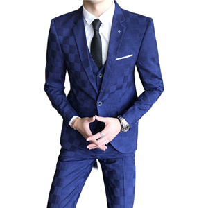 Yeni tasarı<span class=keywords><strong>m</strong></span> erkek takı<span class=keywords><strong>m</strong></span> elbise <span class=keywords><strong>3</strong></span> parça Slim Fit Set Metal toka özel günlük balo düğün takımları erkekler için - Product Image 1