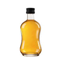 Mini Botellas de Licor Vacías Recargables con Acabado Mate para Tequila, Botella de Vino de Vidrio de 50 ml con Tapa de Rosca y Tapa de Aluminio