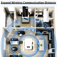Système d'interphone bidirectionnel sans fil avec contrôle d'accès par cartes RFID/NFC, sonnette de sécurité et téléphone de bureau pour l'entrée des immeubles d'appartements