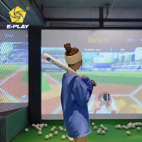 Simulateur de jeu VR multisports EasyPlay avec écran d'impact 1920*1200, équipement d'entraînement pour simulateur de baseball