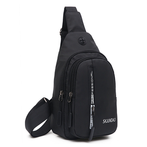 Los hombres de Bolso Negro Oxford bolsa de pecho al aire libre hombro mochila Cruz bolsa de cuerpo de viaje - Product Image 2