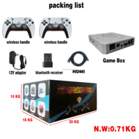 Boîte de jeu TV WiFi 4K Super Console 36800, jeux d'arcade, 36800 jeux rétro, manette sans fil, prise EU/Japon, mémoire 64 Go