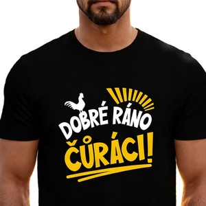 T-shirt en coton à manches courtes, coupe oversize, avec texte tchèque 'Dobre <span class=keywords><strong>Rano</strong></span>' et slogan graphique amusant 'Good Morning Rooster', style streetwear et décontracté - Product Image 3