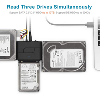 Farsining-adaptador IDE USB 3,0 a SATA IDE, convertidor de Cable de disco duro