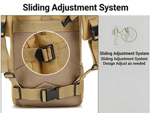 Sac à dos tactique camouflage imperméable, capacité 30L, antichoc, pour trekking et cyclisme - Product Image 4