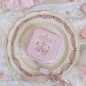 Estuche Redondo de Nailon de Alta Gama con Diseño de Anime para Joyas, Caja de Almacenamiento de Cuero para Anillos, Pendientes y Collares - Product Image 6