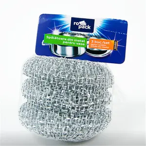 Hot galvanized mesh scourer sponge scrubber raw material 0.22 mm flat wire