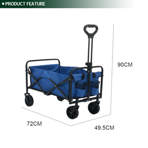 Heavy Duty <strong>Folding</strong> Camping <strong>Wagon</strong> With 600D Oxford Fabric For Outdoor Hiking - Product Image 2