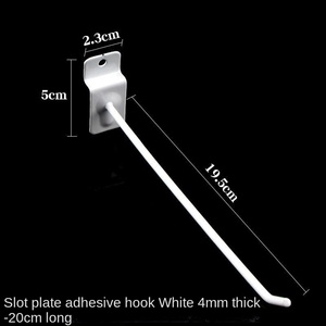 Magasin de détail utilitaire crochets à fente grille étagères à lattes SlatWall tenture murale affichage en métal - Product Image 5