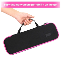 Revlon Brosse pour sèche-cheveux à une étape avec poches en maille à haute capacité de voyage EVA Hard Indoor Ultima Storage Suitcase Travel Case