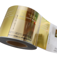 Étiquettes autocollantes pour produits de soin de la peau, en BOPP transparent brillant, couleur CMYK, pré-imprimées, de qualité supérieure, application automatique ou manuelle