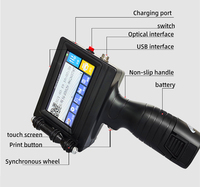 Impresora de inyección de tinta de mano semiautomática, máquina de código, altura máxima de 12,7mm para impresión de ropa y papel