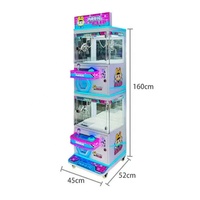 Mini machine à griffes à deux couches poupée grue jouets en peluche prix cadeau distributeur automatique jeu à pièces