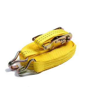 Wholesale 5cmX6m Double Flat Hook Ratchet Tie Down For Truck