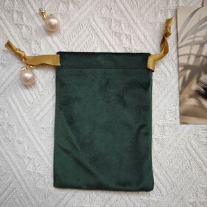 High Quality Customized Print Dust Velvet Drawstring Pouch Personalized Logo Necklace Ring Bracelet <b>Mini</b> Jewelry <b>Bag</b> - Product Image 5