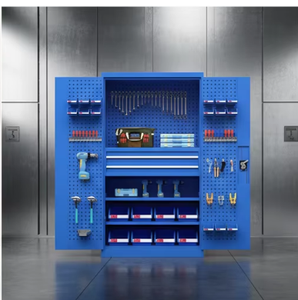 Ensemble d'outils personnalisé à 2 portes, conteneur <span class=keywords><strong>de</strong></span> rangement pour <span class=keywords><strong>garage</strong></span>, armoire <span class=keywords><strong>de</strong></span> rangement pour outils en acier laminé à froid, poste <span class=keywords><strong>de</strong></span> travail - Product Image 4