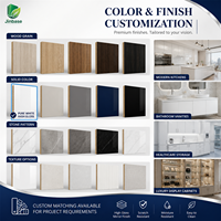Panneau MDF mélaminé Jinbase 18 mm, blanc pur, haute brillance, E0, 1220x2440 mm, panneau de fibres à densité moyenne mélaminé pour meubles