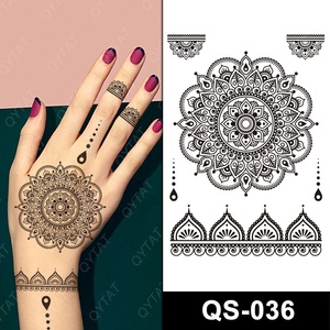 Nuevo Tatuaje Temporal Impermeable para Mujeres y <span class=keywords><strong>Hombres</strong></span>, Adhesivo Sexy con Diseño de Flores Indias y Rosas, Tatuaje Falso para Cintura, Dedos y Manos - Product Image 4