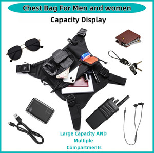 Échantillon Gratuit - Sac de Poitrine Tactique Unisexe avec Cadre Interne, Étanche, Style Japonais, pour Sports de Plein Air Toutes Saisons - Product Image 3