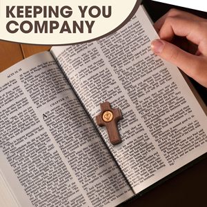 Croce in Legno 'My Heart' all'Ingrosso, Regalo di Consolazione e Sollievo dall'Ansia per la Festa della Fede, Pasqua, Regalo per il Padre - Product Image 6