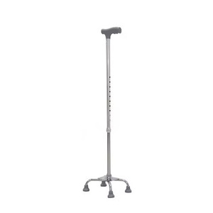 Guangdong Aluminum Alloy Four-Leg <b>Cane</b> Adjustable Height Anti-Slip Elderly Walking Aid - Product Image 5