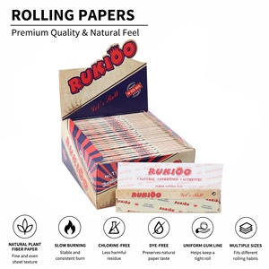 Nouveau produit : Papier à rouler les cigarettes 78 mm – Vente en gros usine, personnalisation du logo et de la taille, papier à fumer - Product Image 1