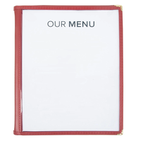 Protège-menu 6 pages en PU+PVC Café EXPRESS, 12 vues, coins noirs et dorés, format A4 (11"x8.5") – De Yimi Suppliers