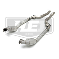 Collecteur d'échappement haute performance en acier inoxydable avec isolation pour Mercedes Benz E63 S AMG W212 5.5T 4WD