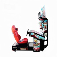 Simulateur de conduite 3D de course automobile Ruike SCJ003 à monnayeur avec son réaliste pour salles de jeux