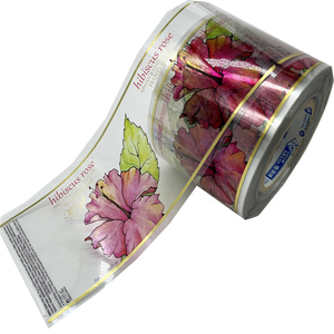 Étiquettes de bouteilles de shampoing cosmétiques imperméables en vinyle transparent - Product Image 1