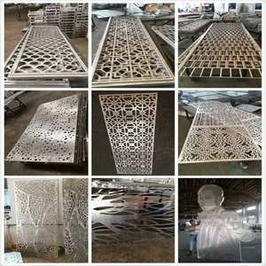 Systèmes de murs de façades de revêtements extérieurs Panneaux sculptés découpés au laser en aluminium ignifuge imperméable au design moderne - Product Image 5