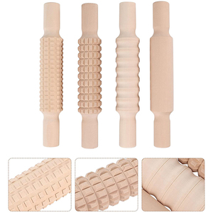 Bán Buôn Montessori Gỗ Dập Nổi Cán <span class=keywords><strong>Pin</strong></span> Set Chơi Bột Lăn Gỗ Trẻ Em Mini Playdough Cán <span class=keywords><strong>Pin</strong></span> - Product Image 3
