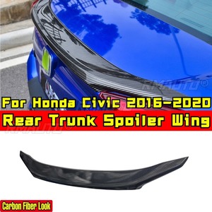 Kit carrosserie pour Honda Civic 10ème génération 2016-2020, aileron arrière en fibre de carbone, style sport, aileron de coffre arrière, accessoires de voiture - Product Image 1