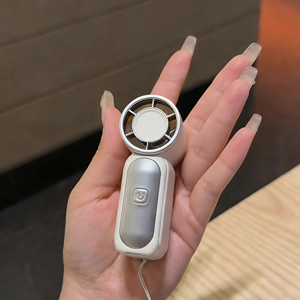 X688 <b>Mini</b> High-Speed Handheld <b>Fan</b> with Digital Display Portable USB Rechargeable - Product Image 6