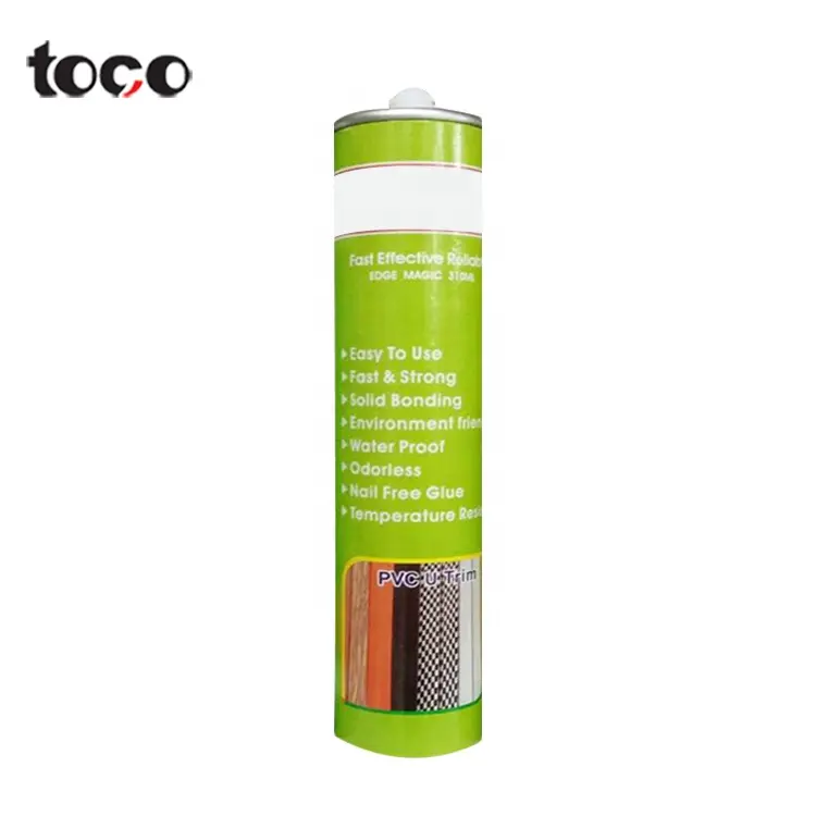 パキスタン市場のUトリム用TOCO強力接着剤防水接着剤液体釘シリコンシーラント