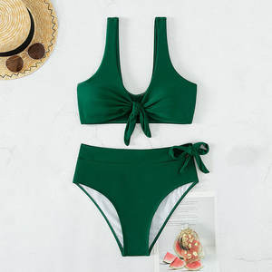 2025 nouveau <span class=keywords><strong>AliExpress</strong></span> femmes Sexy deux pièces maillot de bain ferme contrôle Bikini pour sources chaudes Style européen américain en gros - Product Image 3