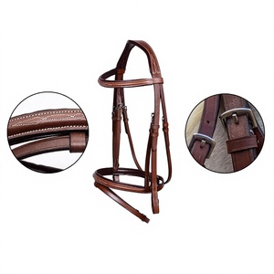 Horse Bridle Black-Cob Model Wholesale Handmade Full Size Leather Reins Durable <b>Equestrian</b> Tack Riding Training - Product Image 6