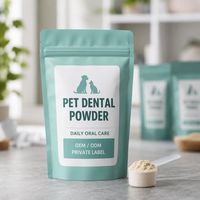 Poudre dentaire pour chiens et chats OEM ODM Marque privée Formule personnalisée Fournisseur en gros de produits de soins pour animaux de compagnie