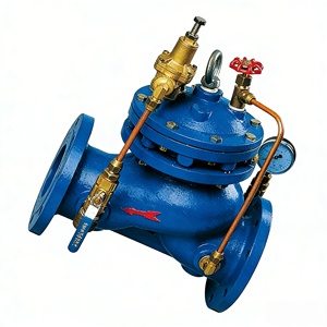 Válvulas de Alivio Ajustables de Cierre Lento con Brida de Hierro Dúctil para Control de Golpe de Agua en Bombas de Agua DN50-DN300 PN16 - Product Image 5