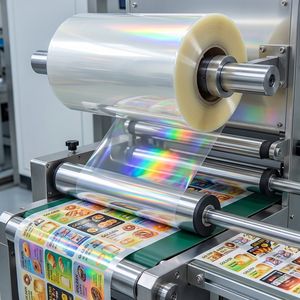 <span class=keywords><strong>Film</strong></span> de lamination PET transparent holographique 25 microns pour étiquettes alimentaires, haute protection - Product Image 1