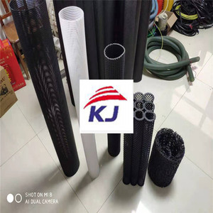 Plastic rhombus net tube/Plastic square mesh pipe/Plastic square grid mesh hose