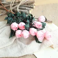 Roses artificielles de haute qualité, 1 pièce, fausses fleurs, pour un mariage, pour décorer un arrière-plan, vente en gros