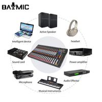 Console DJ 16 canaux avec LOGO CT16 gratuit Mixeur audio professionnel pour karaoké Système audio micro